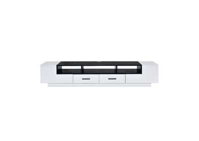 Image for Armour White & Black TV Stand