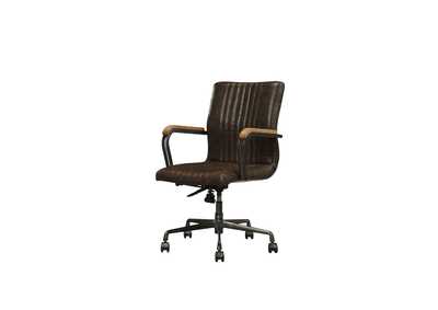 Image for Joslin Distress Chocolate Top Grain Leather Executive Office Chair