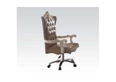 Image for Landon Vintage Gray PU & Bone White Versailles Executive Office Chair