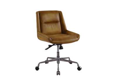 Image for Saddle Brown Top Grain Leather Ambler Executive Office Chair