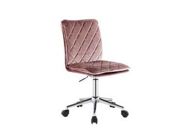 Image for Aestris Pink Velvet Office Chair