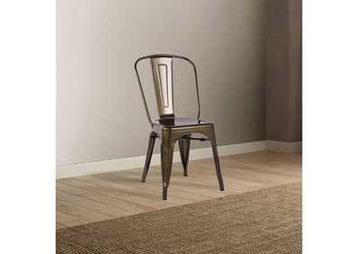 Jakia Bronze Side Chair (2Pc),Acme