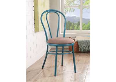 Jakia Fabric & Teal Side Chair,Acme