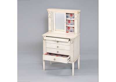 Image for Coleen Antique White Jewelry Armoire
