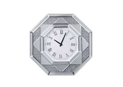 Maita Mirrored & Faux Gems Wall Clock