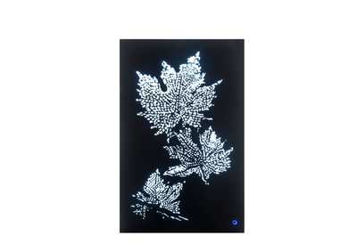 Image for Hadrias Smoky Glass & Faux Crystal Wall Art