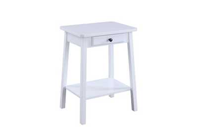 Image for Kaife White Finish Accent Table