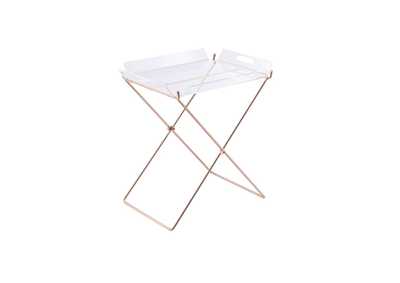 Cercie Clear Acrylic & Copper Tray Table