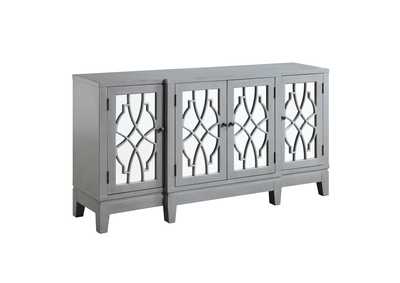 Image for Magdi Antique Gray Finish Accent Table