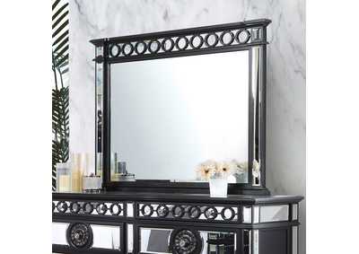 Image for Varian II Black Velvet Sliver FINISH Mirror