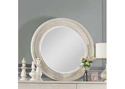 Image for Roselyne Antique White Finish Mirror