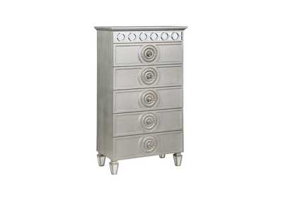 Varian Silver Mirrored Finish Chest,Acme