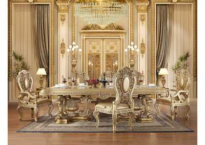 Image for Seville Gold Finish Dining Table