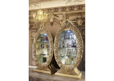 Image for Seville Gold Finish Curio