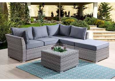 Image for Laurance Gray Fabric Finish Patio Set