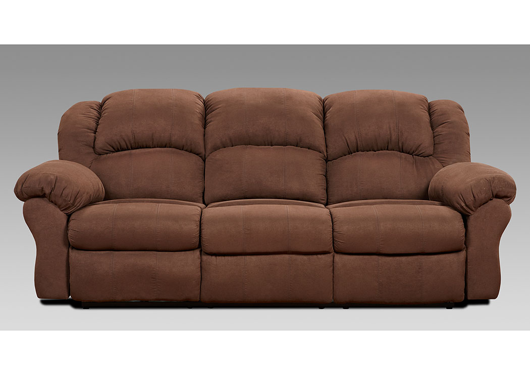 Aruba Chocolate Power Reclining Sofa,Affordable Furniture