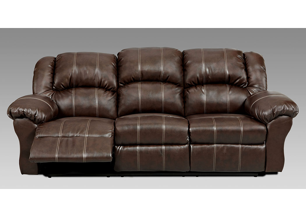 Brandon Brown Reclining Sofa,Affordable Furniture