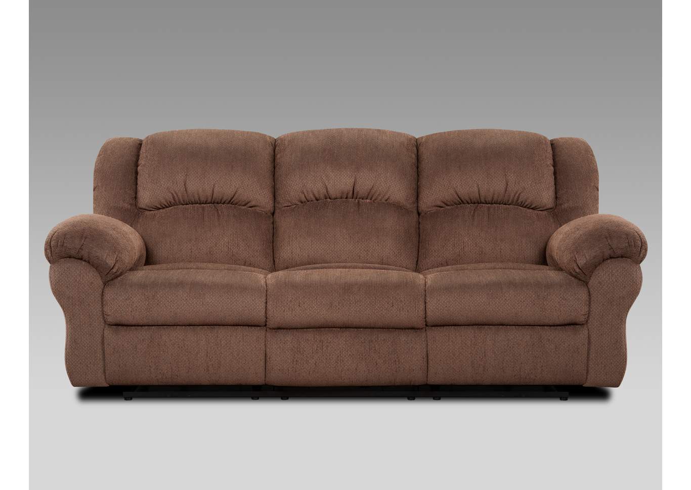 Aspen Chocolate Reclining Sofa,Affordable Furniture