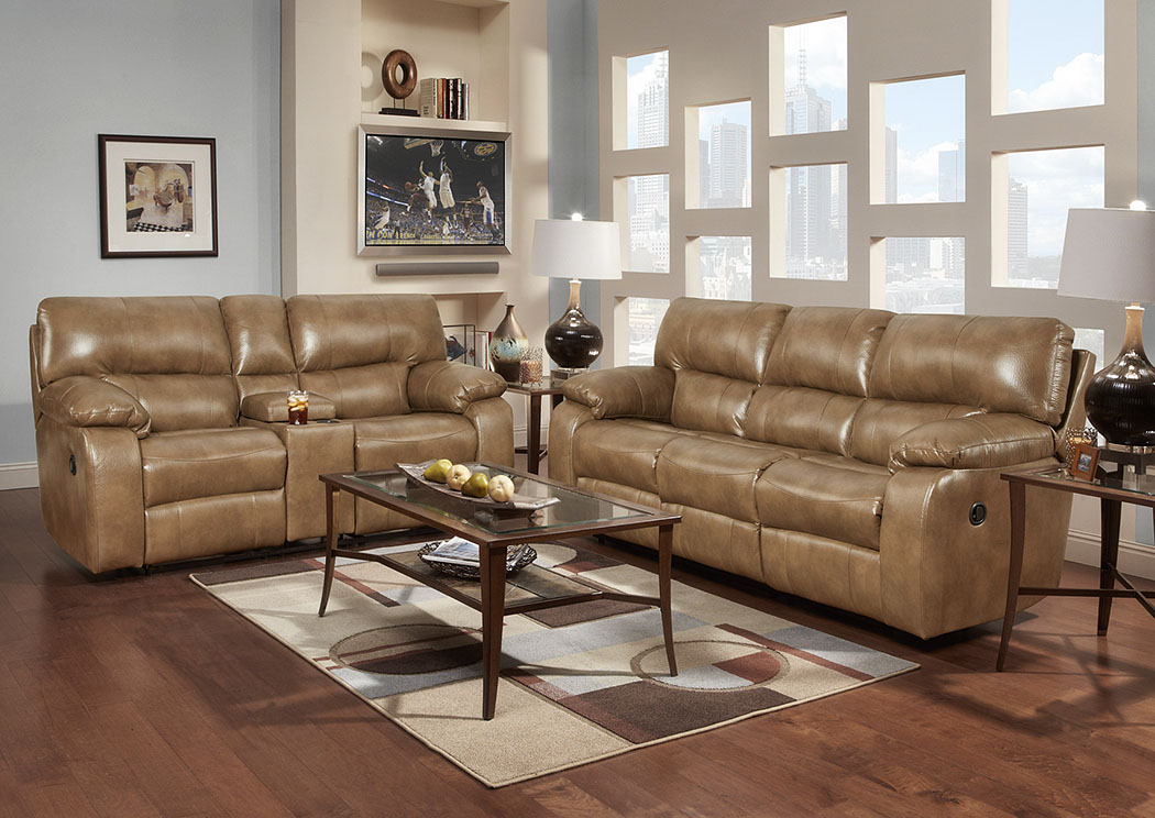 Canyon Taupe Reclining Sofa & Loveseat,Affordable Furniture