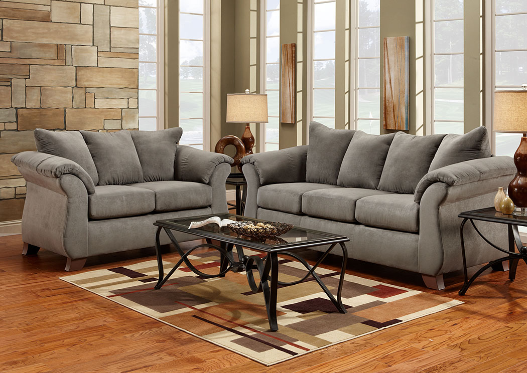 Sensations Grey Sofa & Loveseat,Affordable Furniture