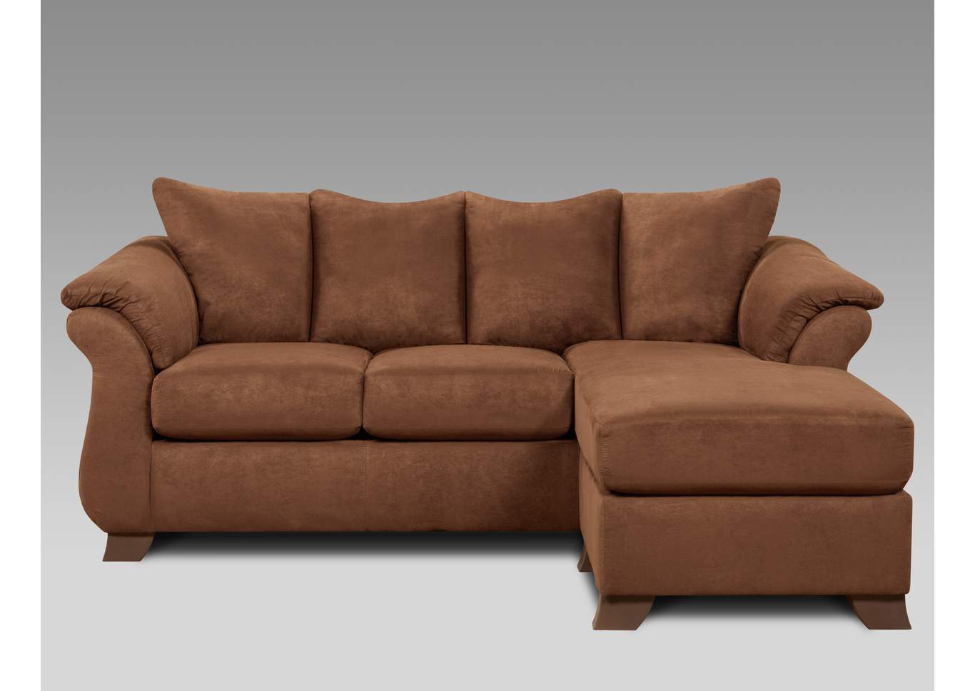 Aruba Chocolate Sofa W/Chaise,Affordable Furniture
