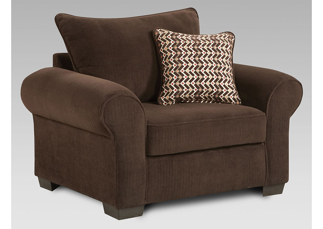 Chevron Mink Chair & 1/2,Affordable Furniture