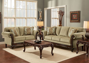 Image for Ashanti Platinum (Chenille) Loveseat