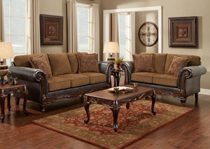 Image for Wink Chestnut (Mixed Media) Loveseat