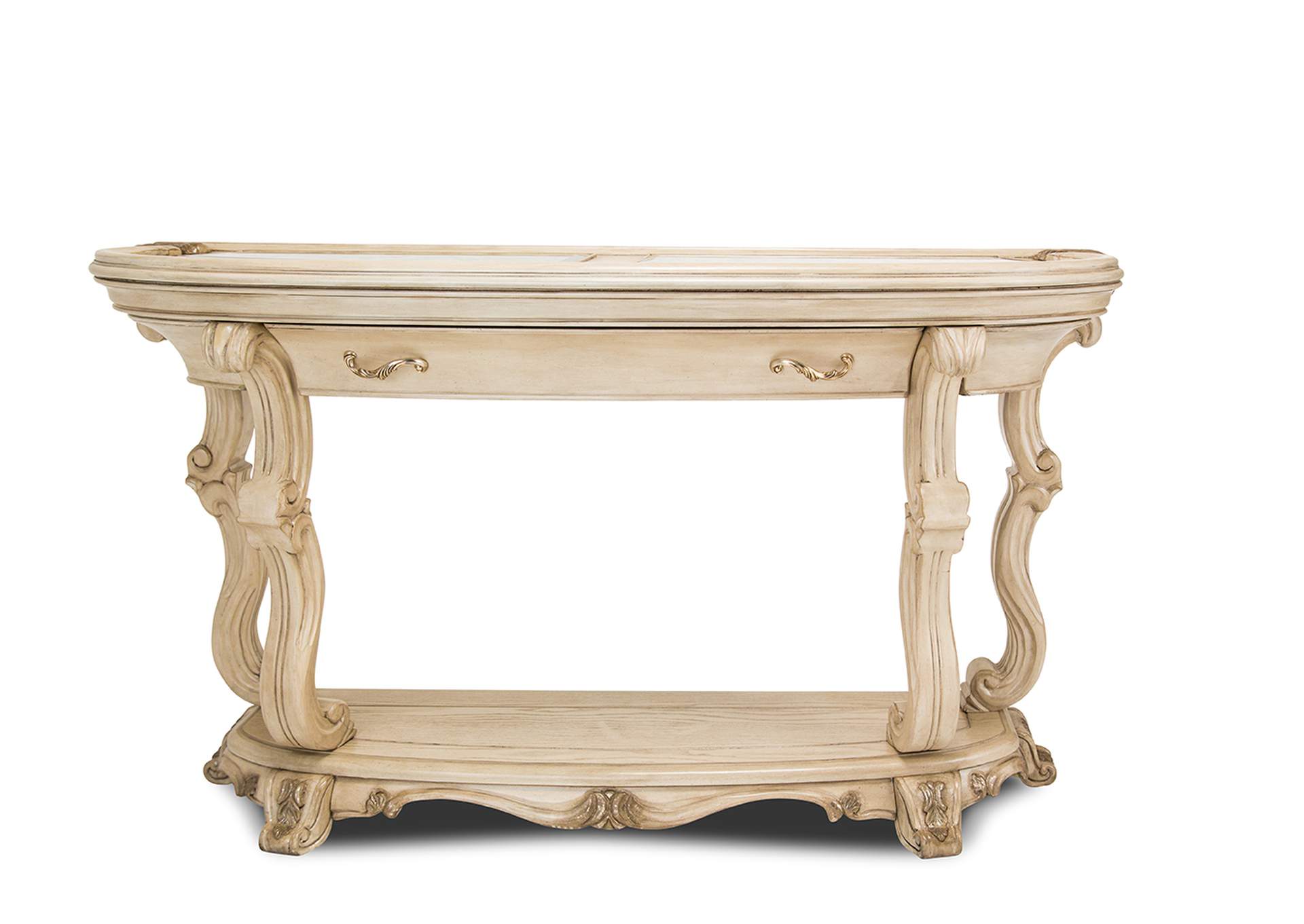 Platine de Royale Console Table Champagne,Michael Amini (AICO)