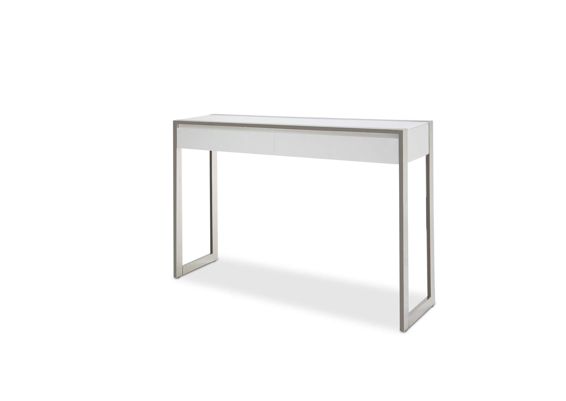 State St. Console Table Glossy White,Michael Amini (AICO)