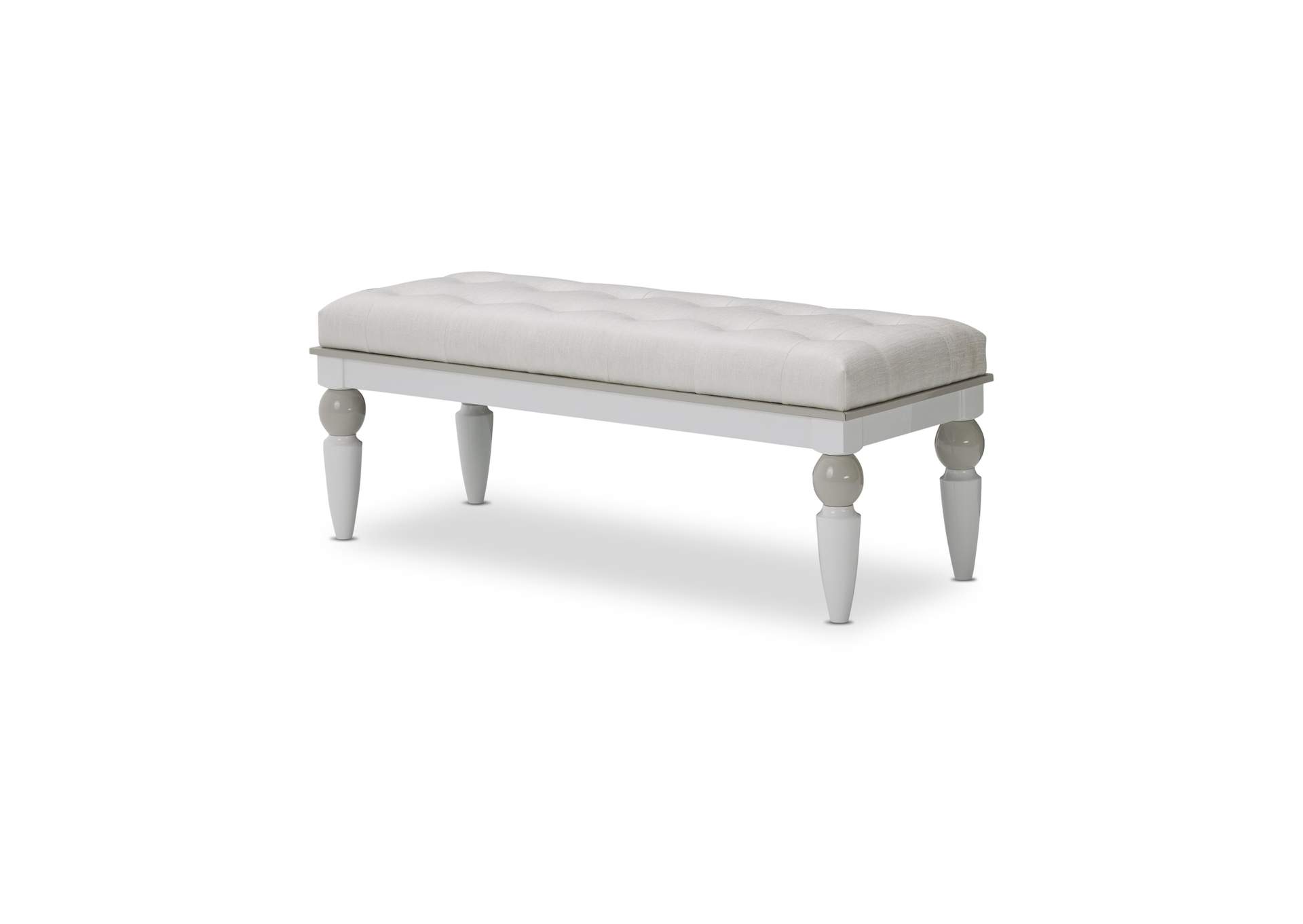Sky Tower Bedside Bench Cloud White,Michael Amini (AICO)