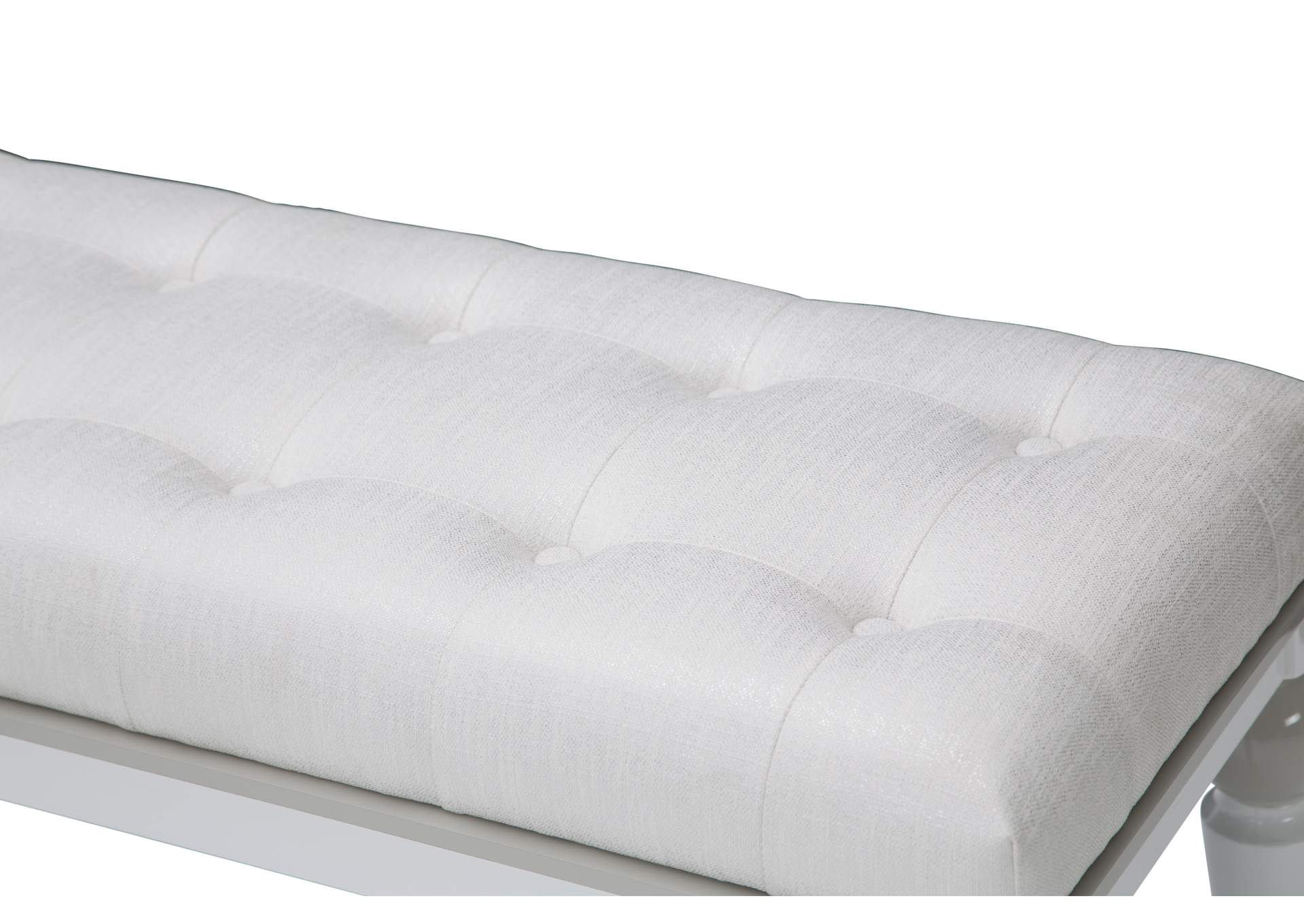 Sky Tower Bedside Bench Cloud White,Michael Amini (AICO)