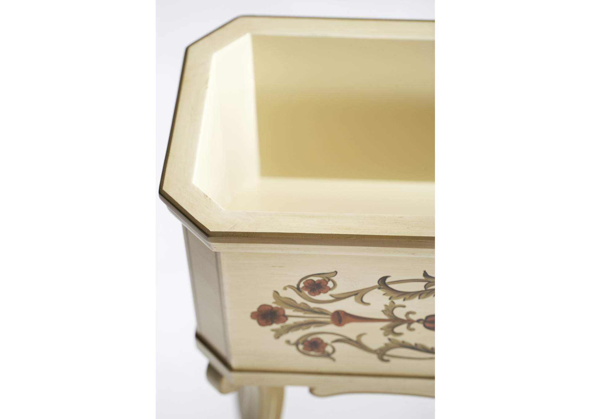 Accent Table, White Planter,Michael Amini (AICO)