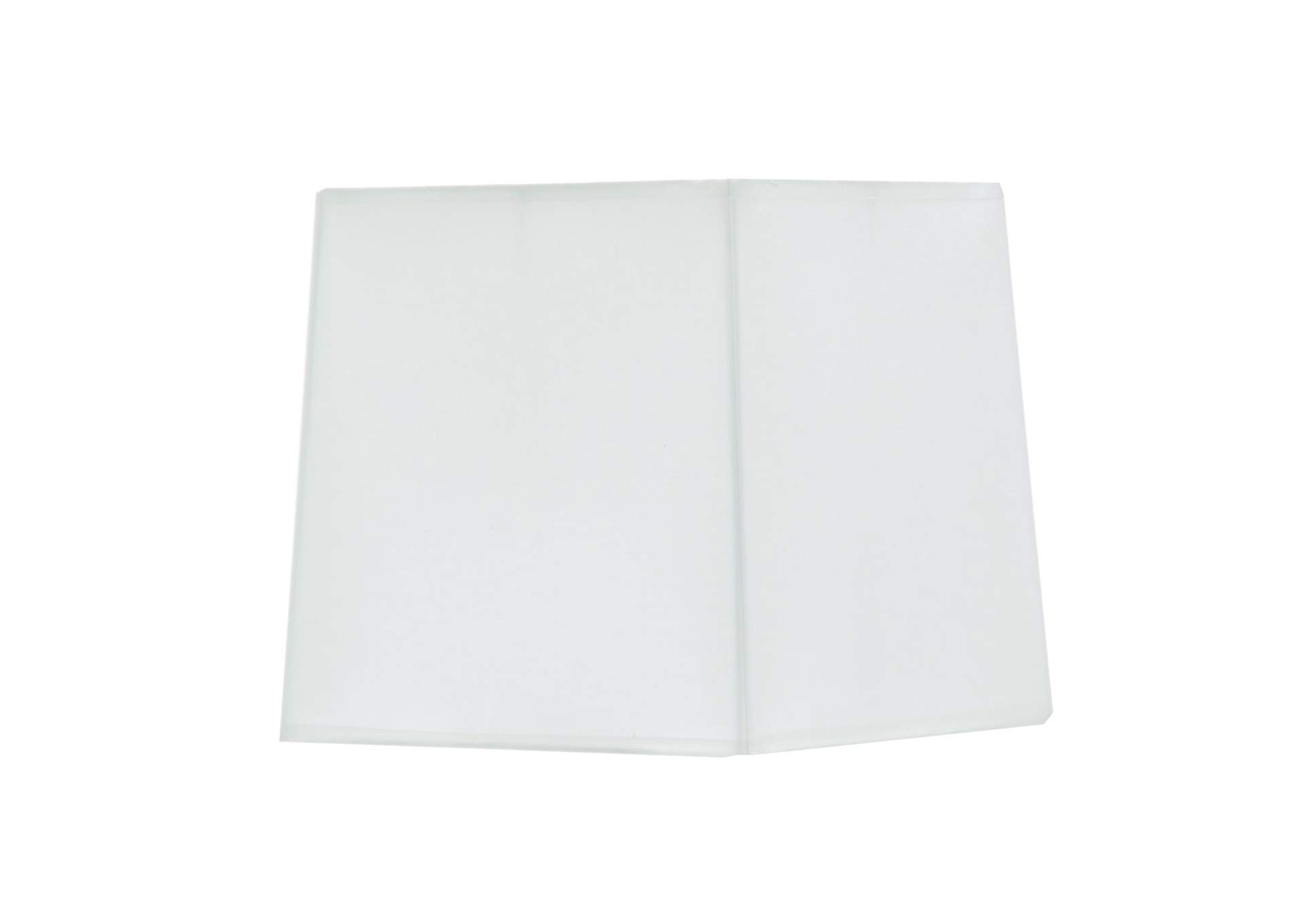 Montreal Rectangular Lamp Shade, White,-Pack/2,Michael Amini (AICO)