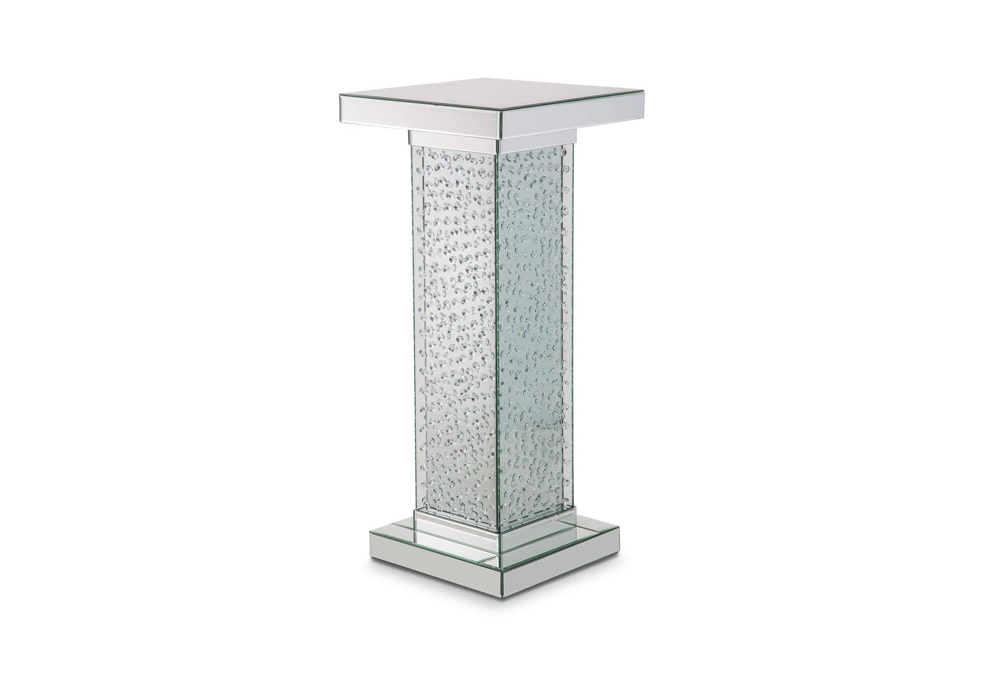Montreal Mirrored Accent Table w/Crystals,AICO