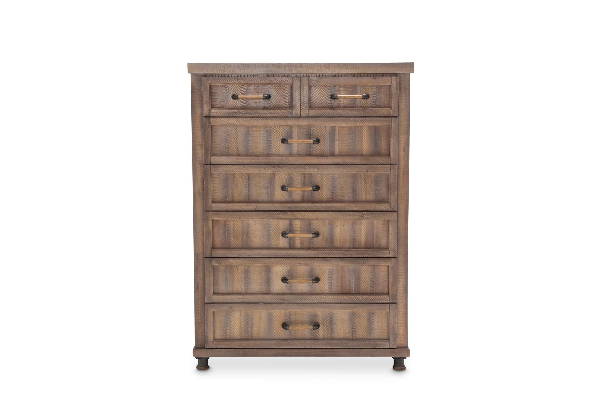 Crossings 6 Drawer Chest Reclaimed Barn,Michael Amini (AICO)
