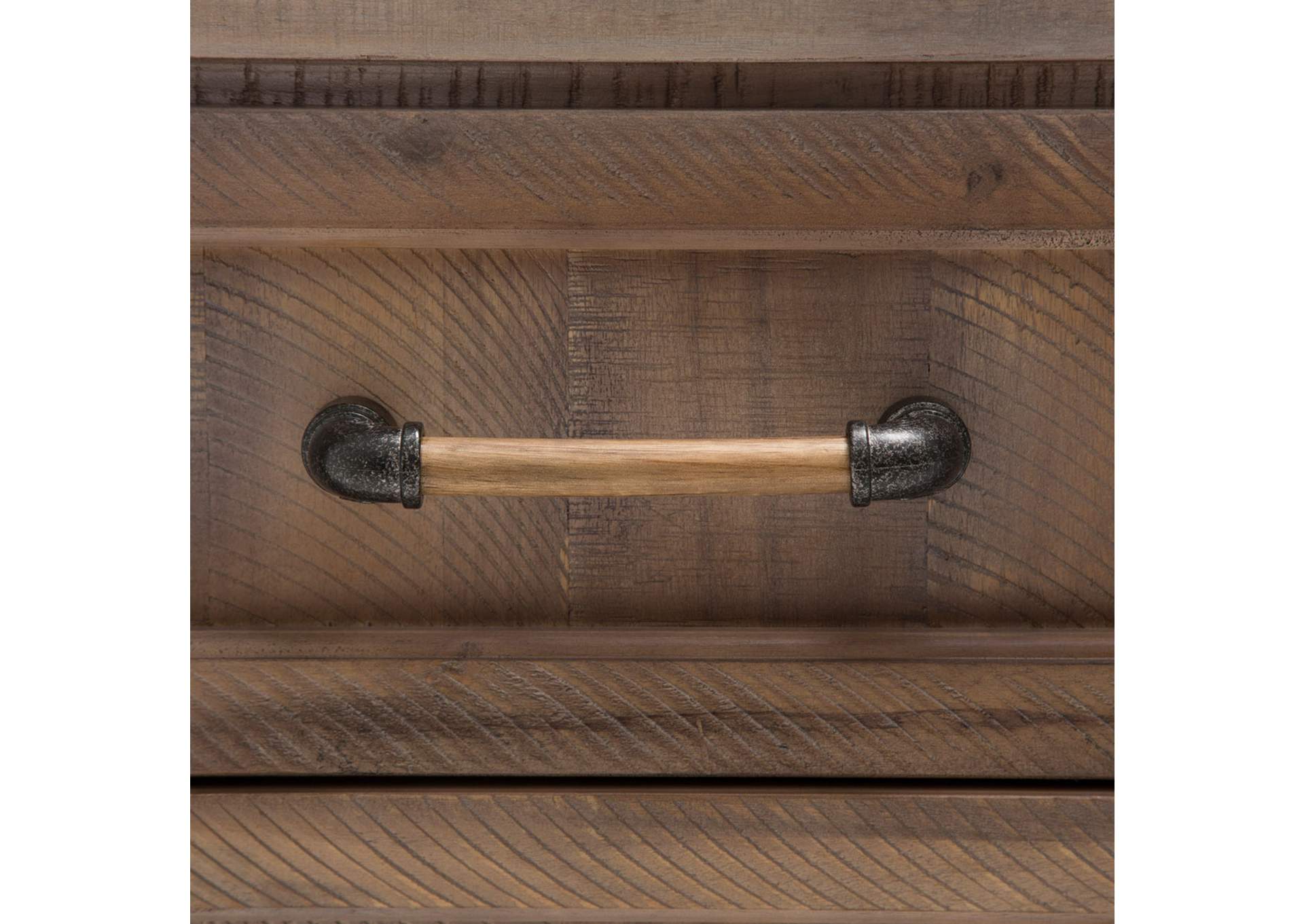 Crossings 6 Drawer Chest Reclaimed Barn,Michael Amini (AICO)