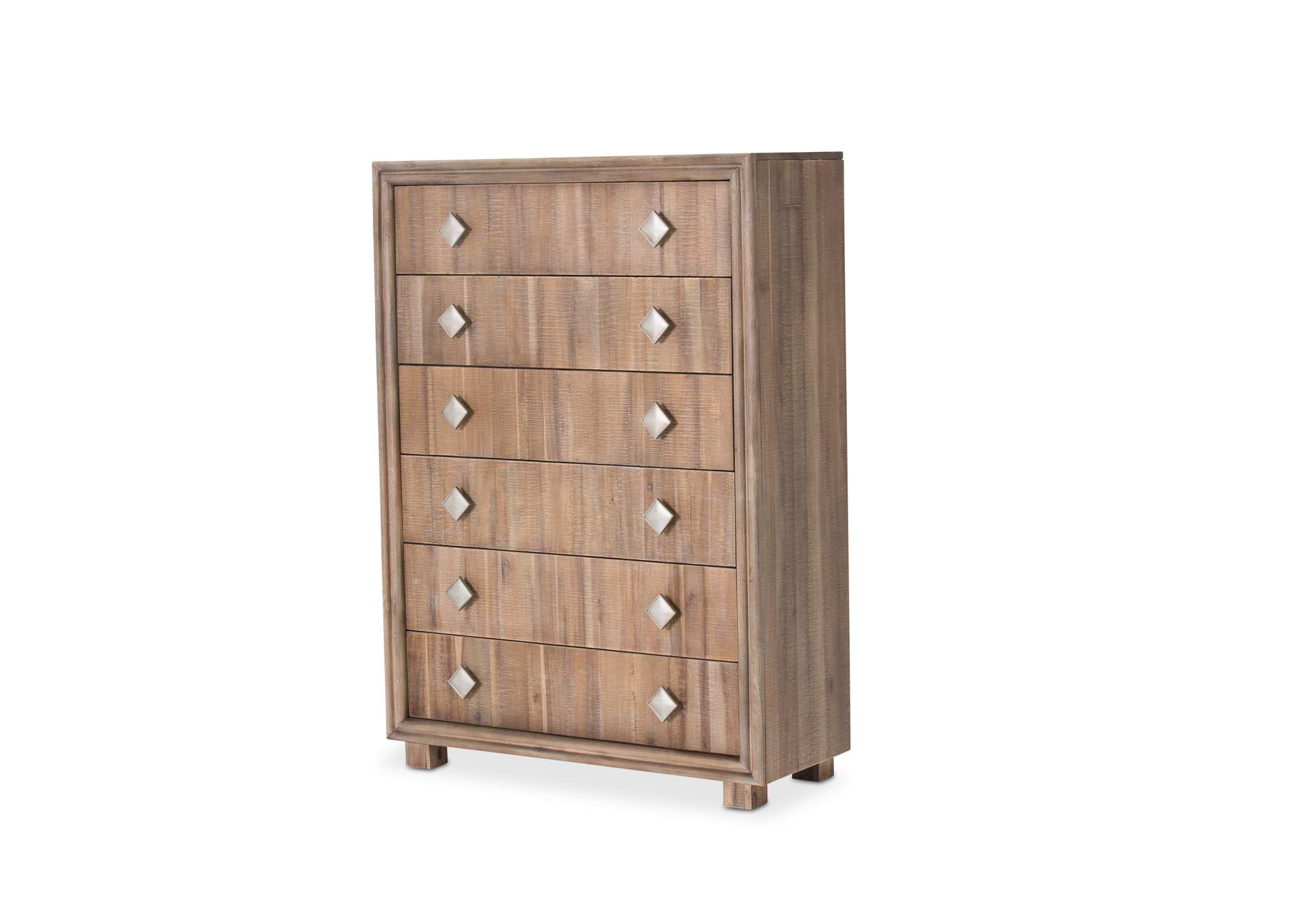 Hudson Ferry 6 Drawer Chest Driftwood,Michael Amini (AICO)