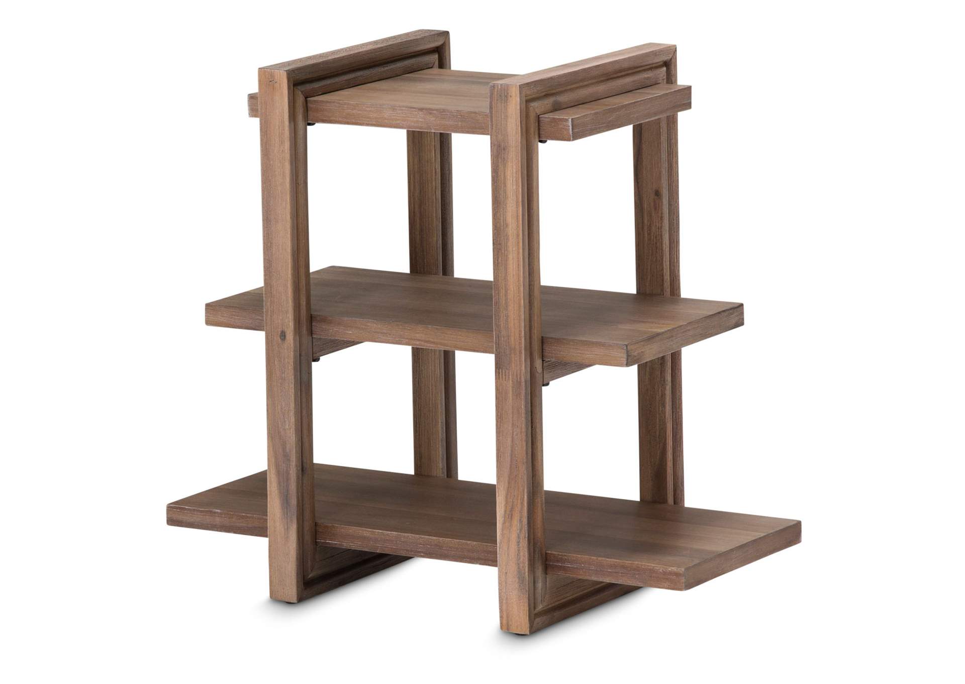 Hudson Ferry Chair Side Table Driftwood,Michael Amini (AICO)