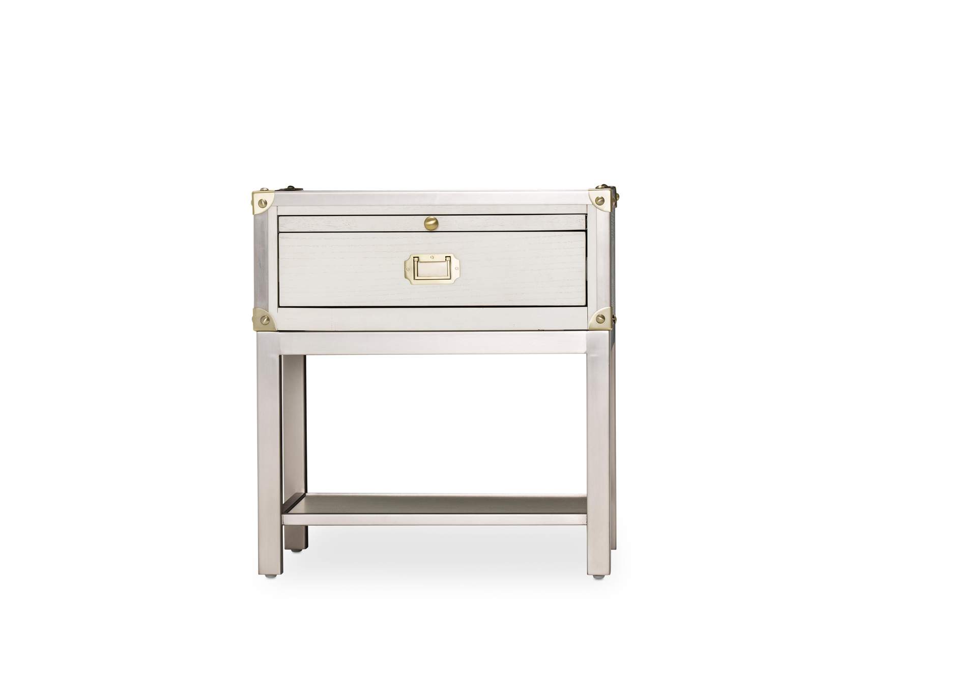 Menlo Station Nightstand, 1 Drawer Eucalyptus,Michael Amini (AICO)