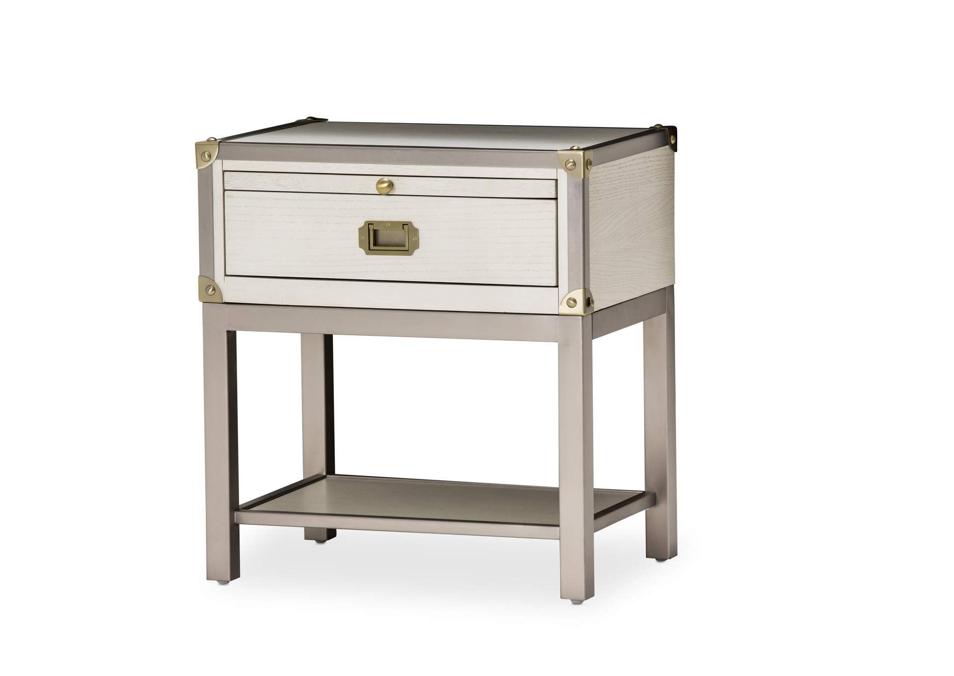 Menlo Station Nightstand, 1 Drawer Eucalyptus,Michael Amini (AICO)