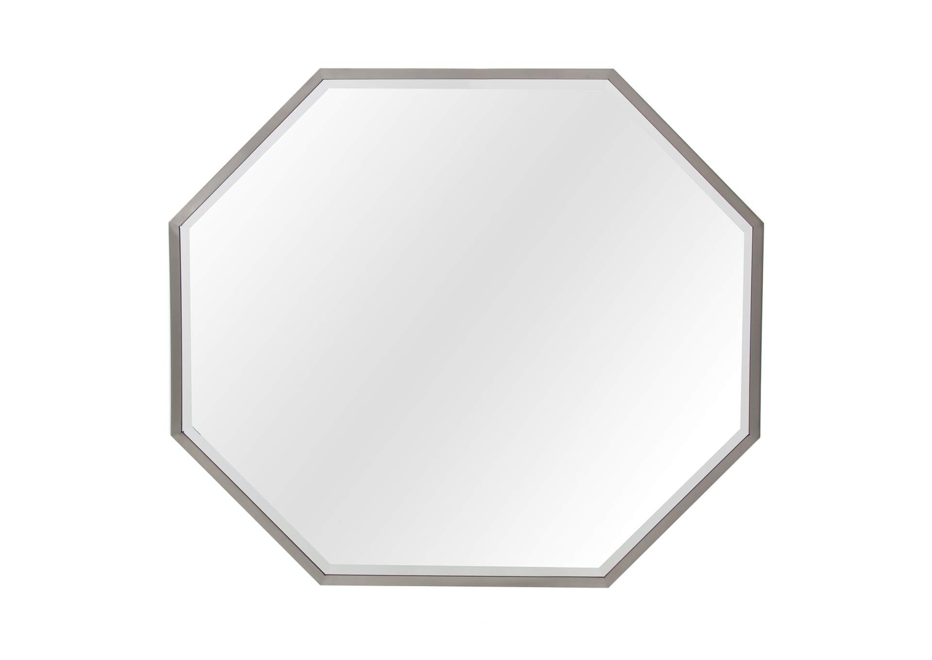 Silverlake Village Octagonal Sideboard Mirror Washed Oak,Michael Amini (AICO)