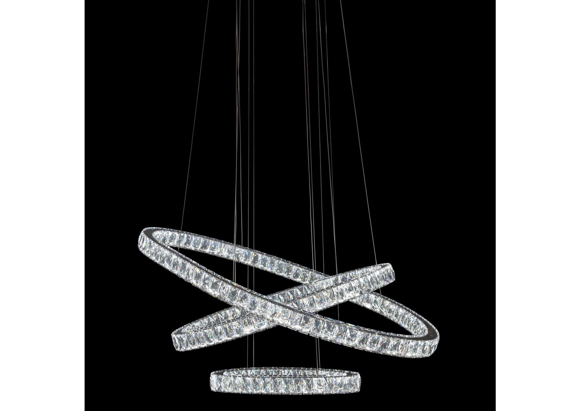 Asteroids LED Chandelier,Large,Michael Amini (AICO)