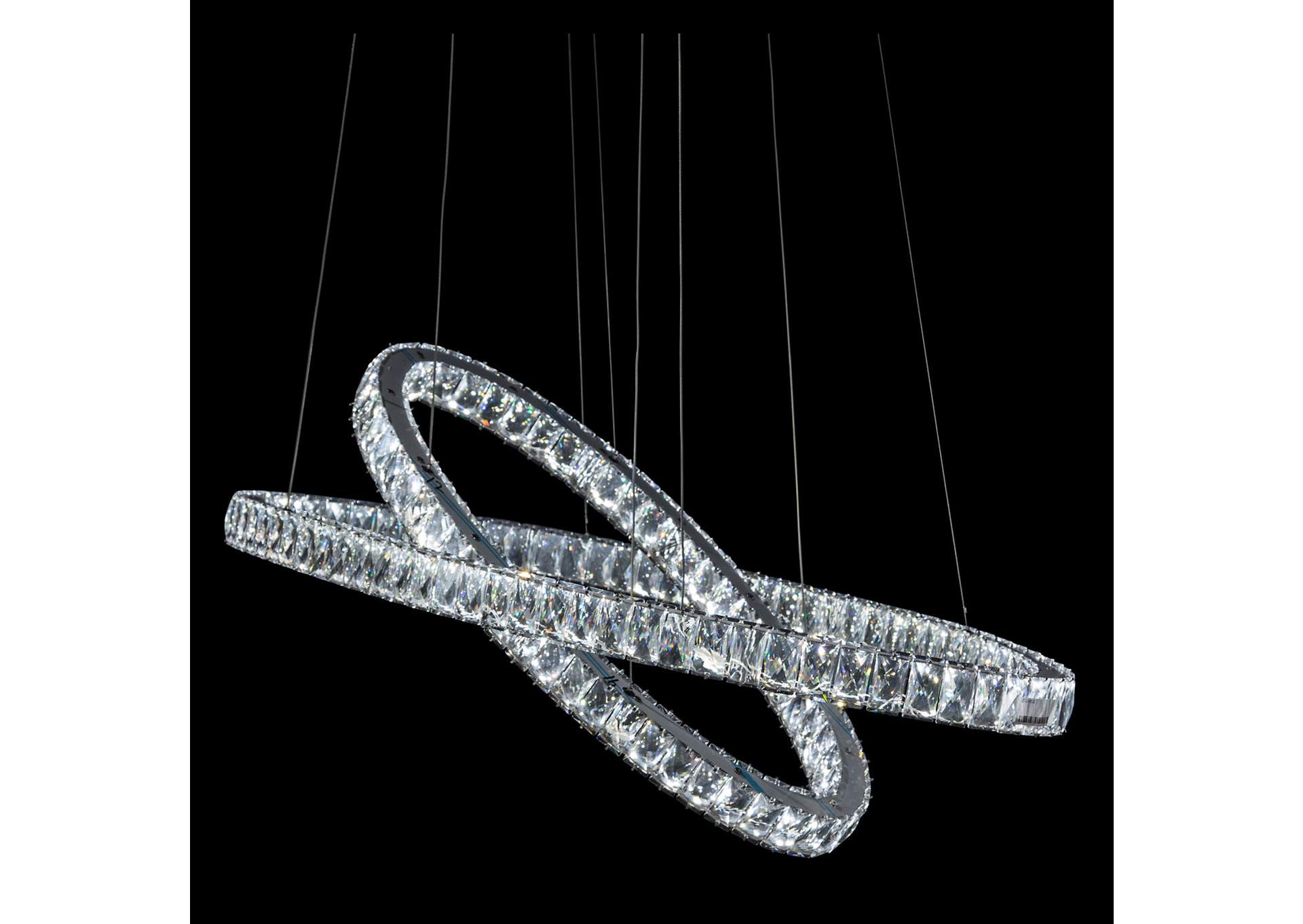 Crossover LED Chandelier, Small,Michael Amini (AICO)