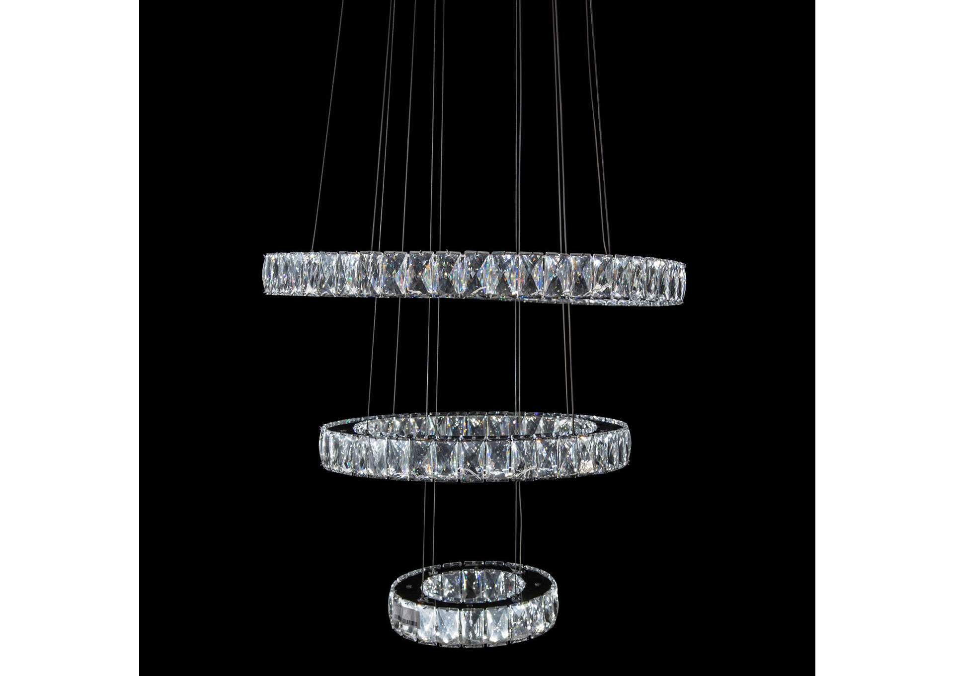 Asteroids LED Chandelier, Small,Michael Amini (AICO)