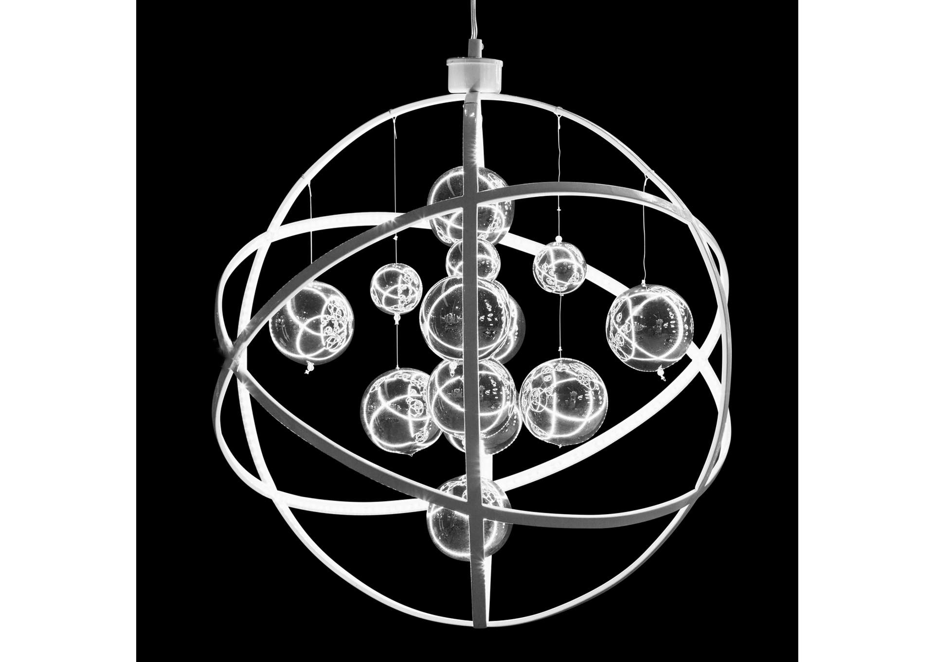 Planetary LED Chandelier, Small,Michael Amini (AICO)