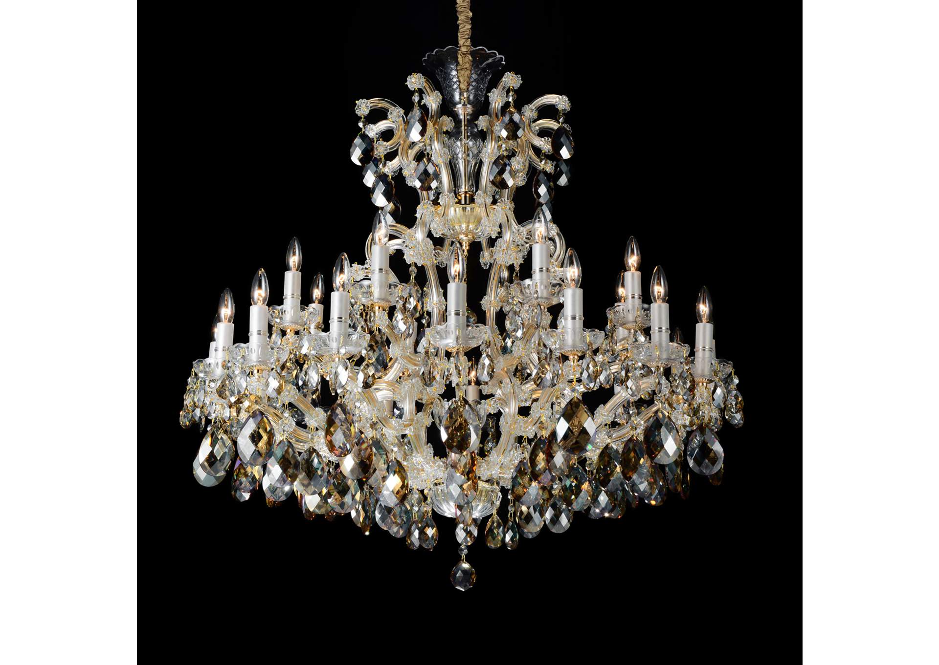 La Scala 25 Light Chandelier Cognac,Michael Amini (AICO)