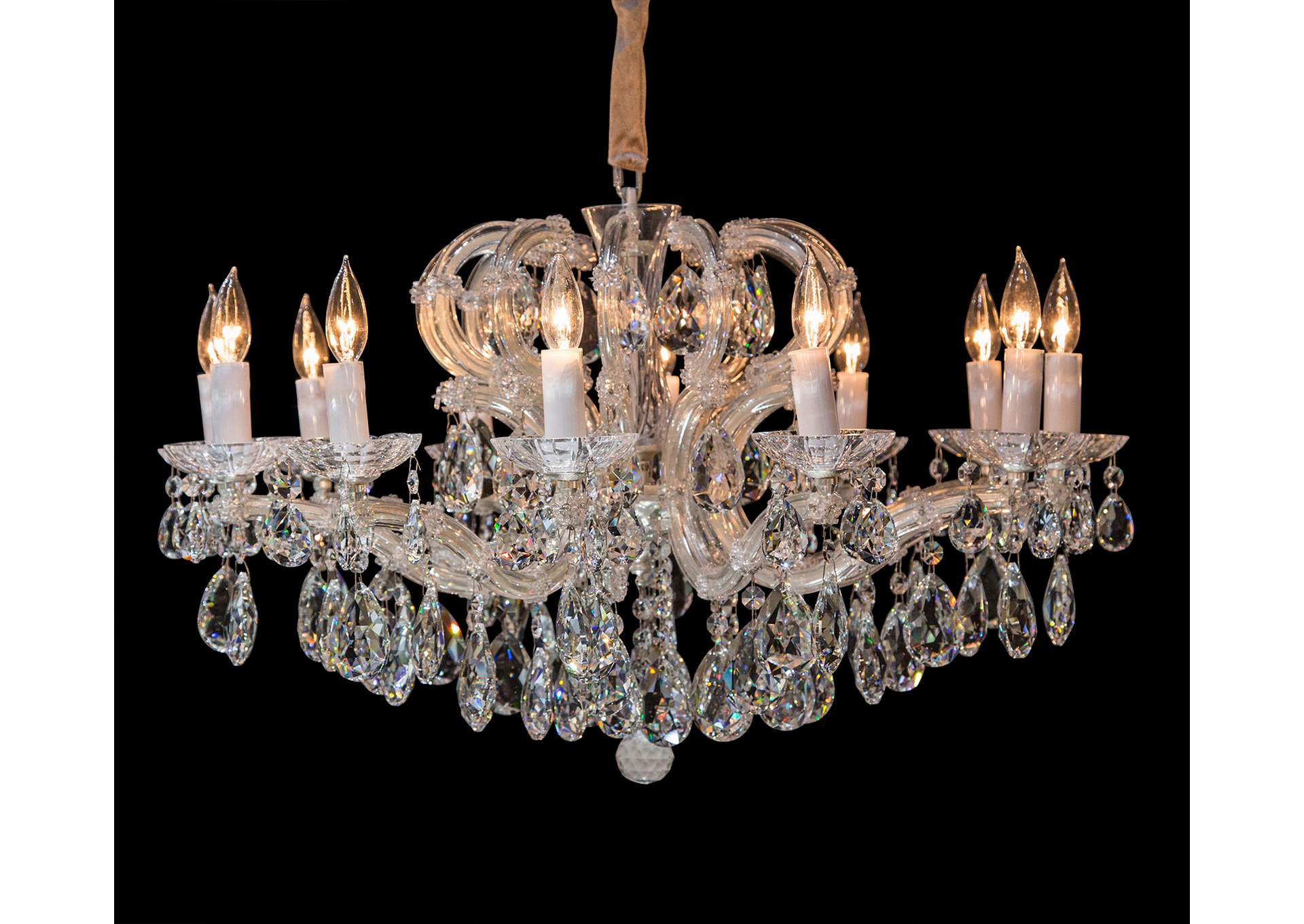 Portola 12 Light Chandelier Silver,Michael Amini (AICO)