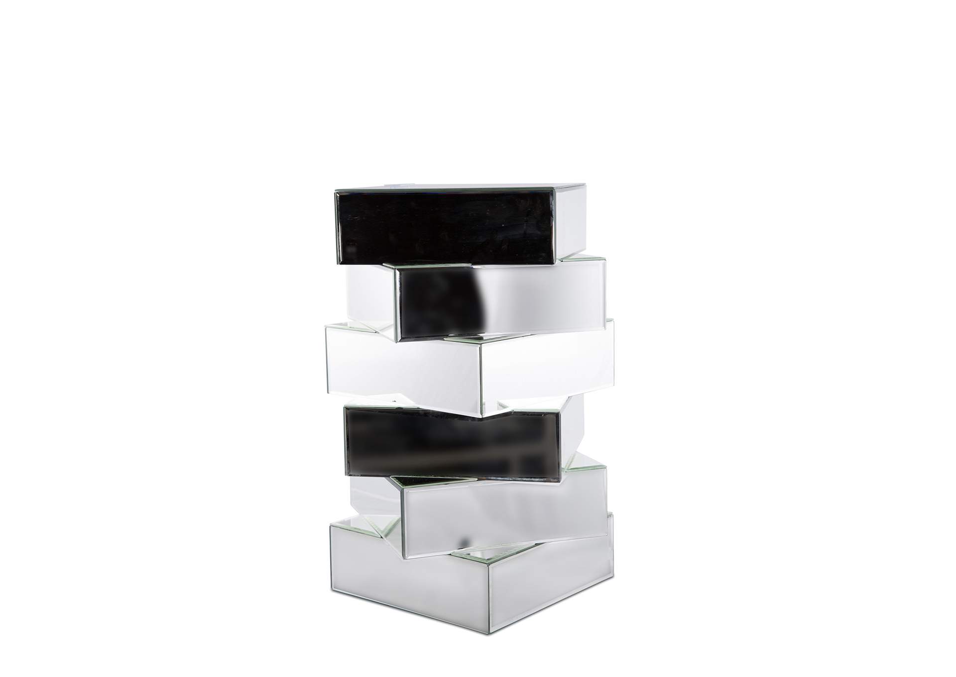 Montreal Mirrored Stacking Decororative stand, Small