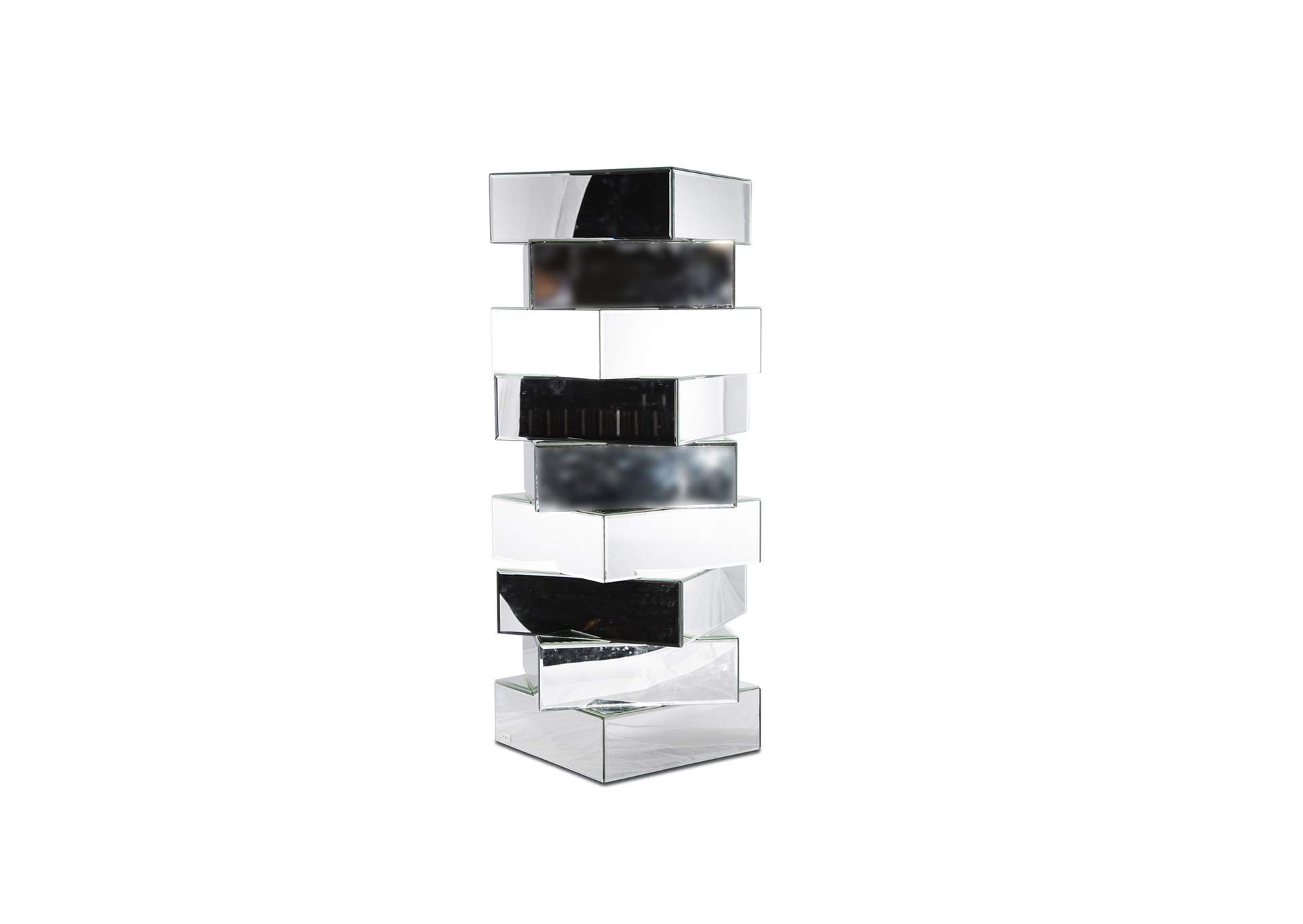 Montreal Mirrored Stacking Decororative Stand, Large,AICO